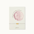 Grußkarte mit Armband - I love you to the Moon and back