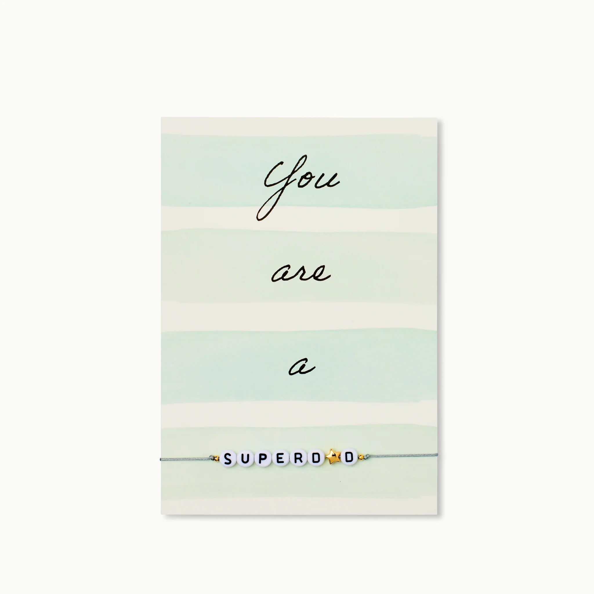 by Vivi Grußkarte mit Armband - You are a SUPERDAD