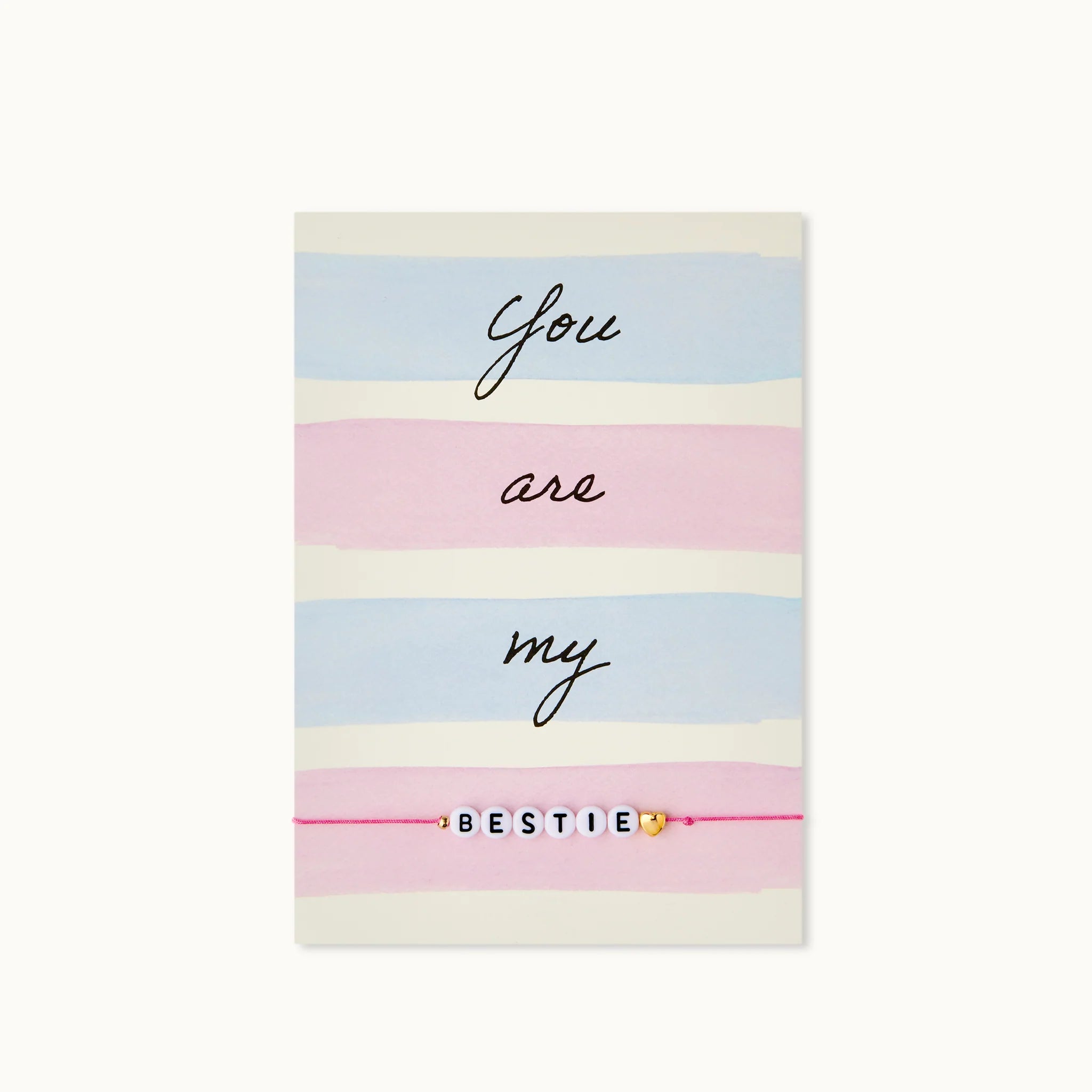 by Vivi Grußkarte mit Armband - You are my Bestie