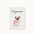 by Vivi Grußkarte mit Armband - Dogmum - Mops