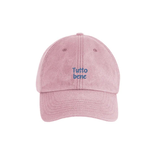 "Tutto Bene" Vintage Cap Pink