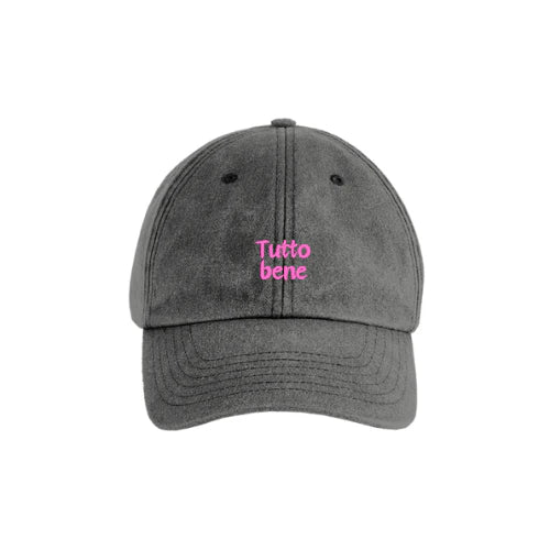 "Tutto Bene" Vintage Cap Schwarz