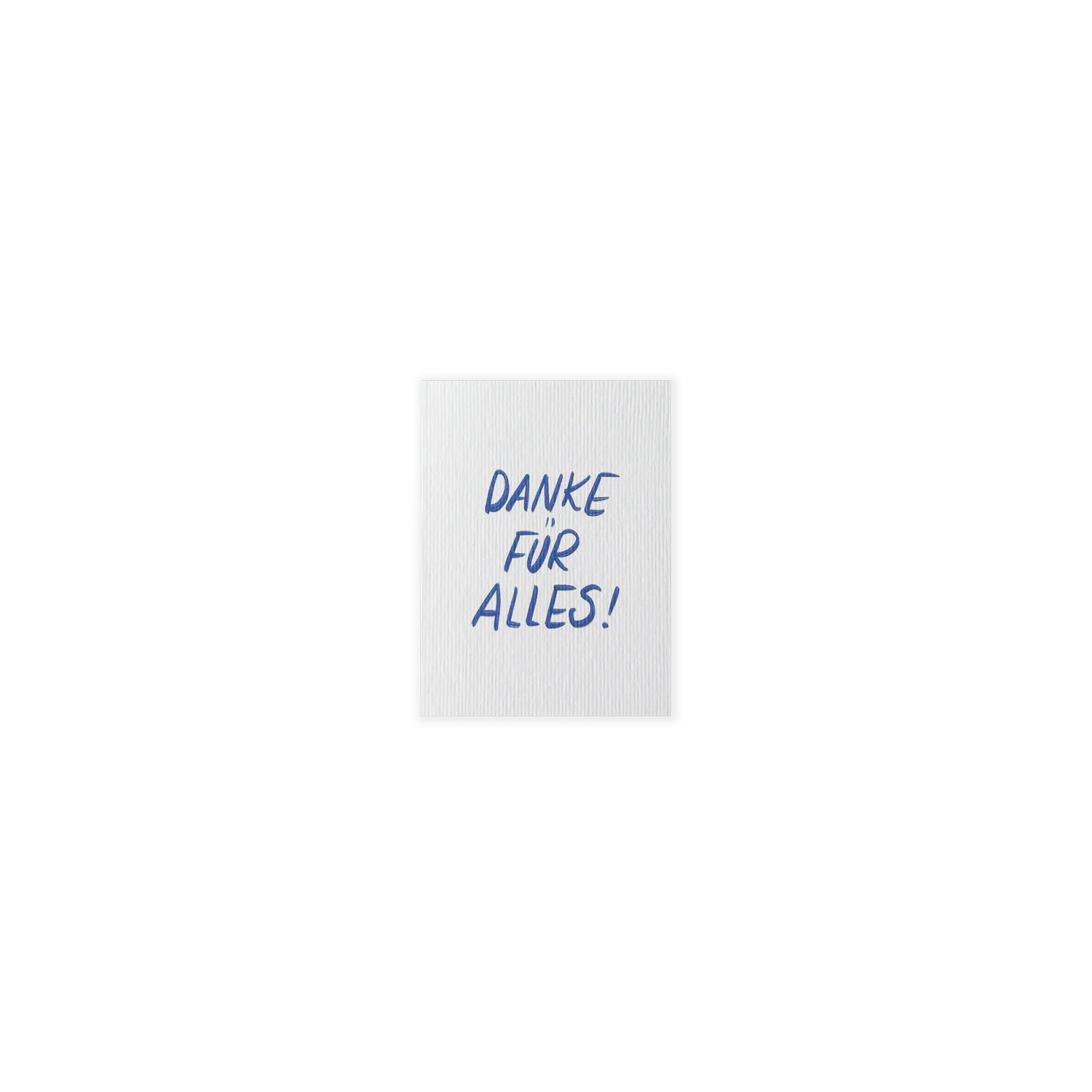 Poldi Papier Mini-Faltkarte "Danke für Alles"