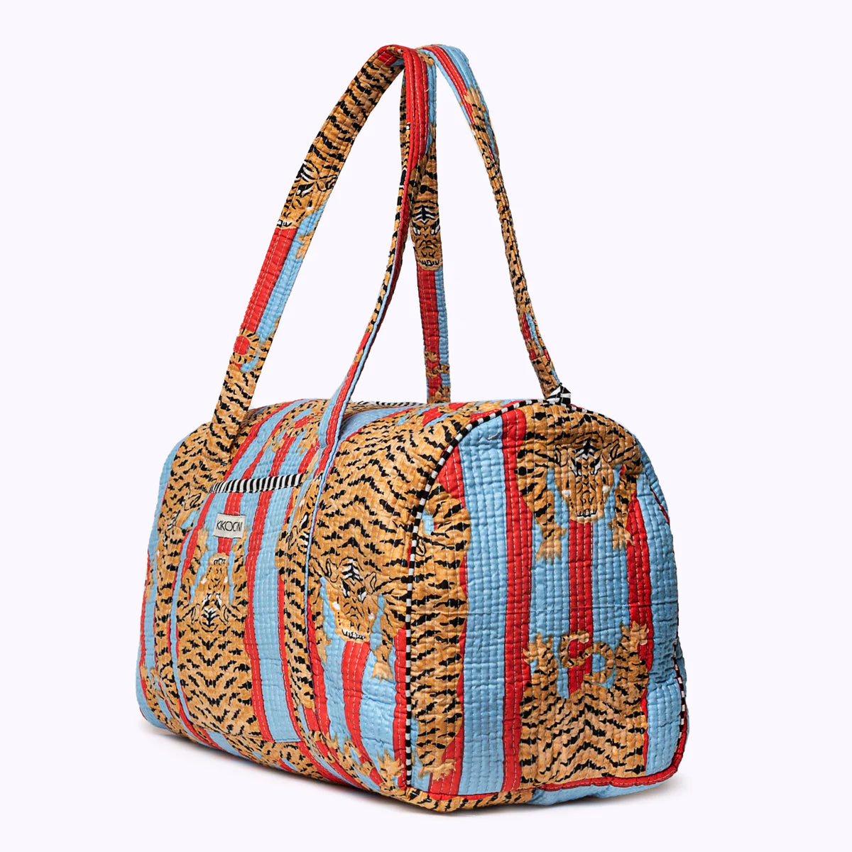 Handgemachte Baumwolltasche „Poppy Tiger Funky“