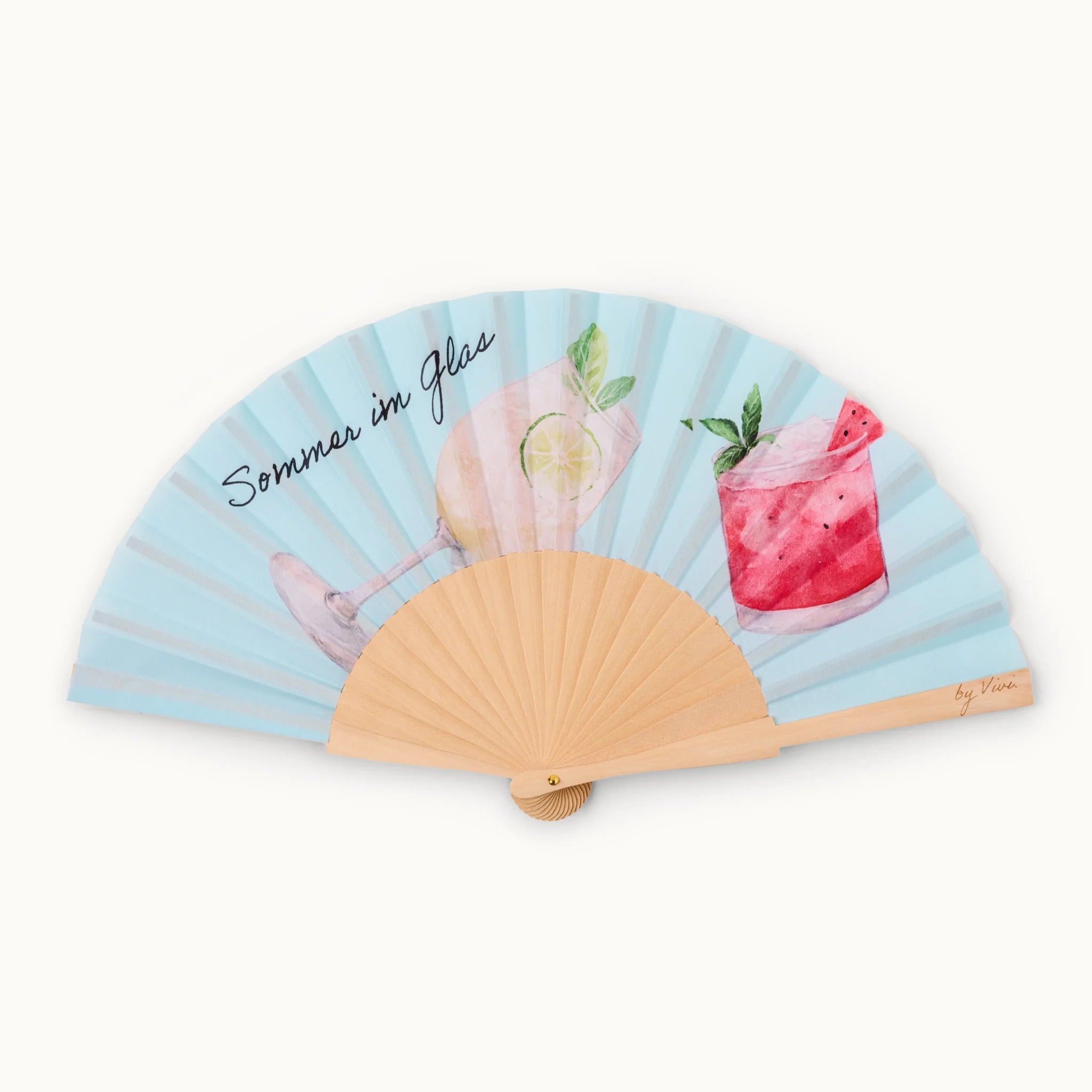 Fächer Sommer im Glas