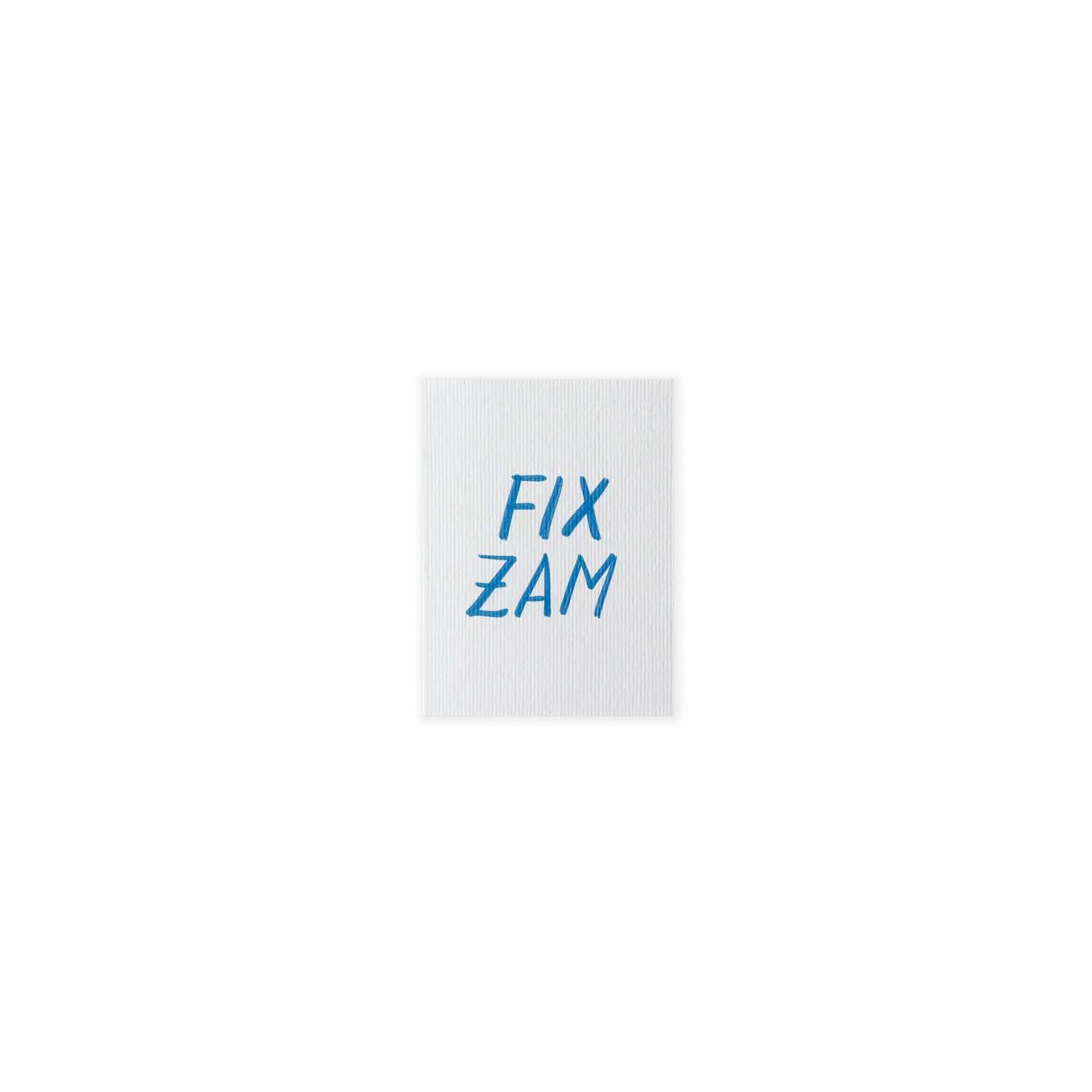Poldi Papier Mini-Faltkarte "Fix Zam"