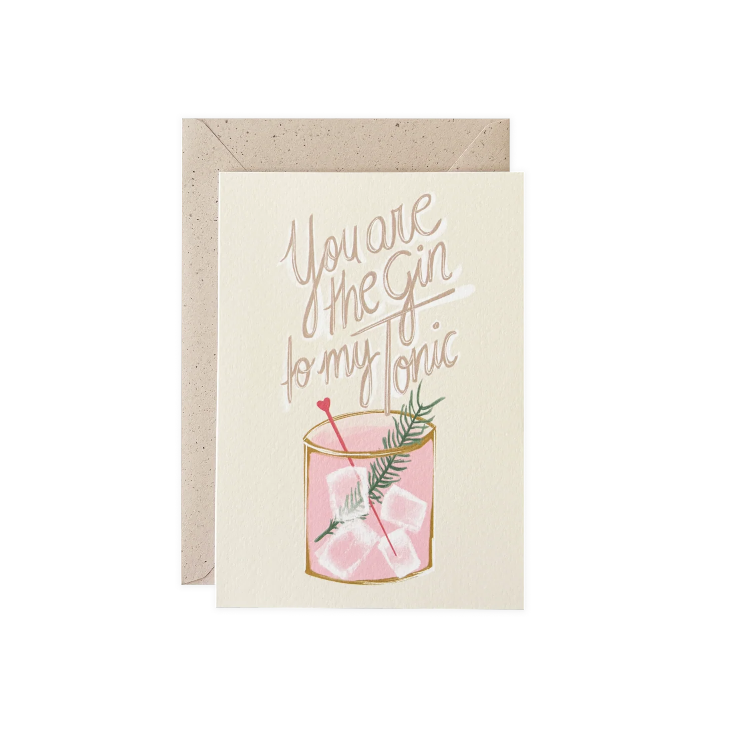 Poldi Papier Faltkarte mit Kuvert "Gin Tonic" A6