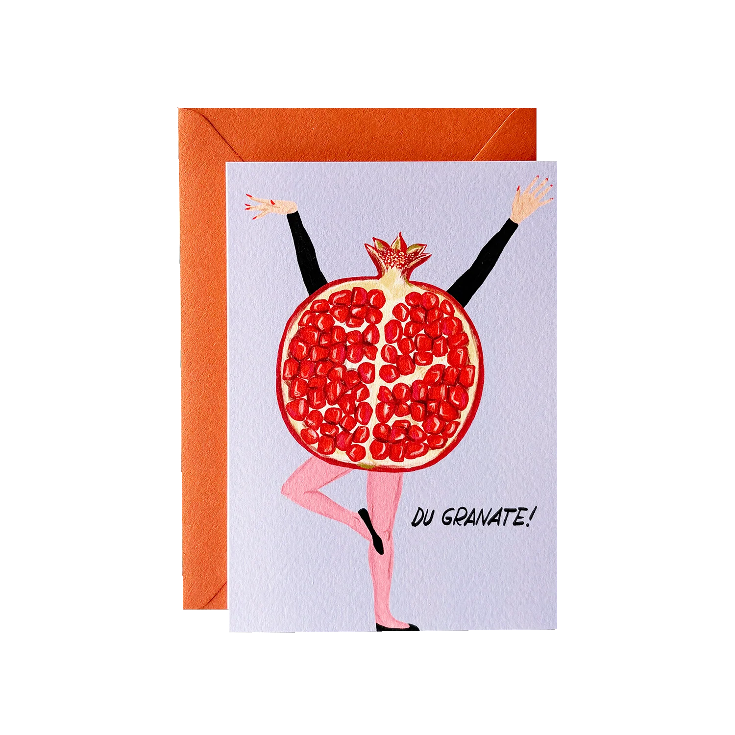 Poldi Papier Faltkarte mit Kuvert "Du Granate" A6