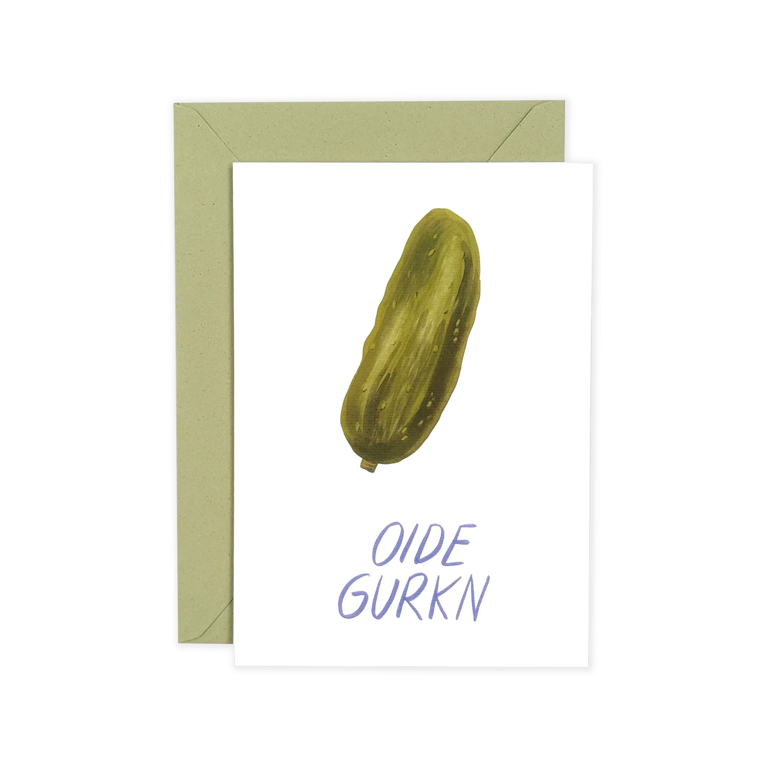 Poldi Papier Faltkarte mit Kuvert "Oide Gurkn" A6
