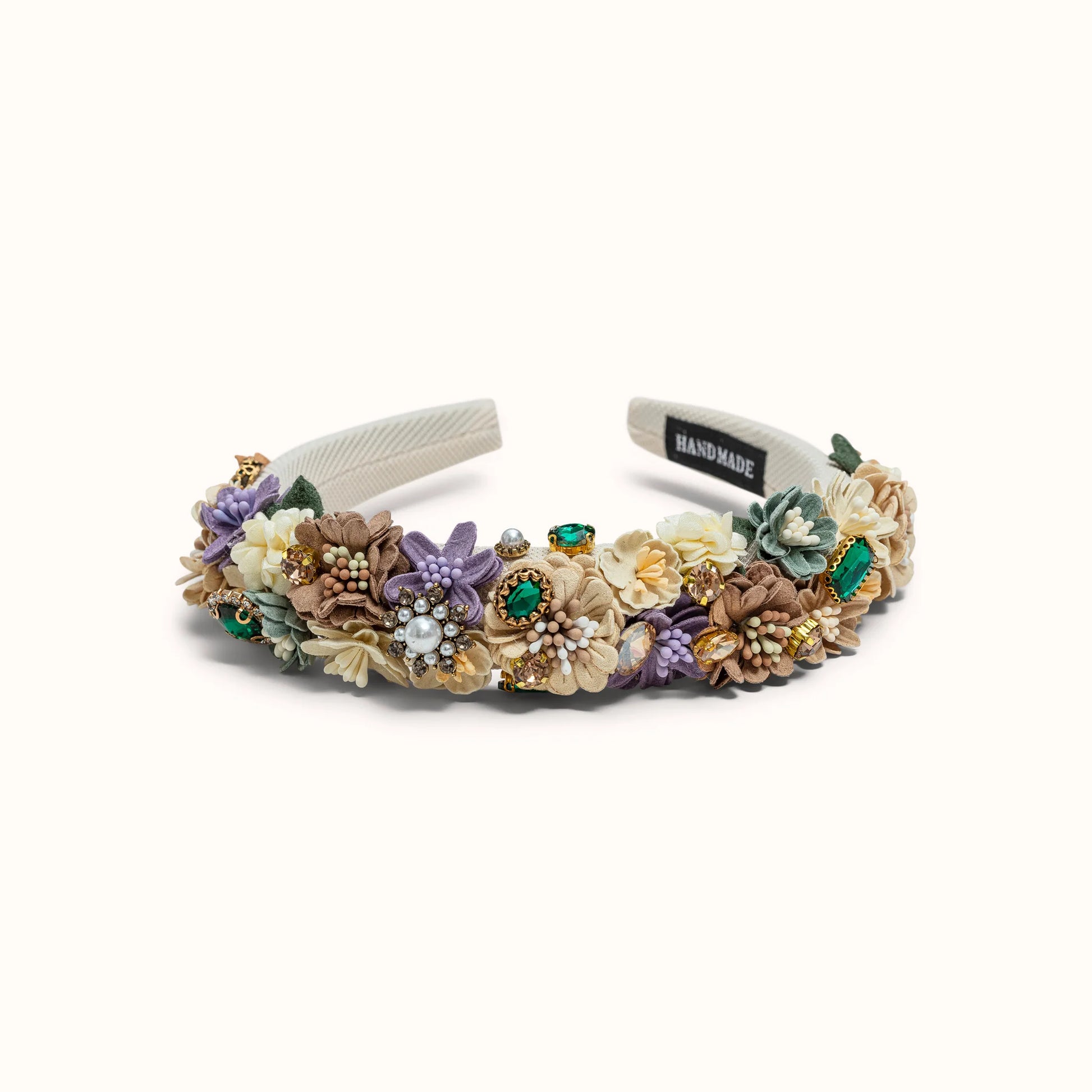 Haarreif Flower Cream