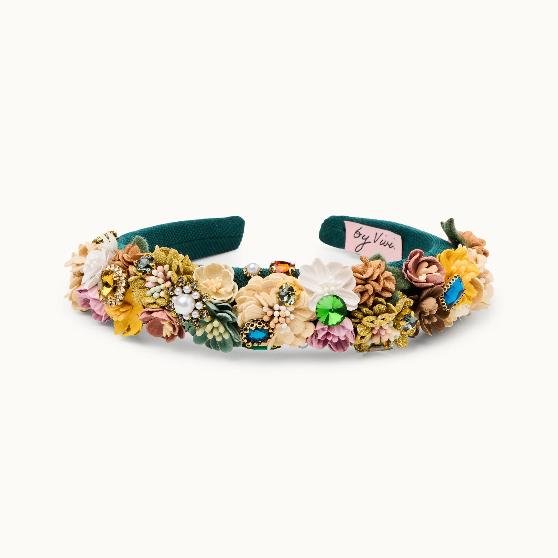 Haarreif Flower Petrol