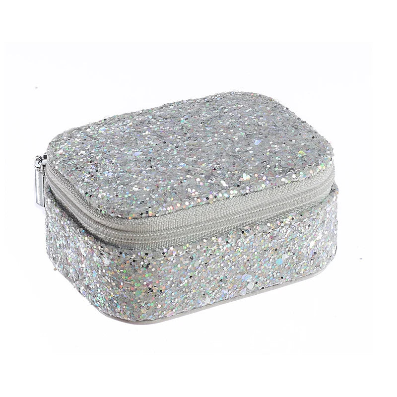 Rockahula Confetti Glitter Silver Jewellery Box