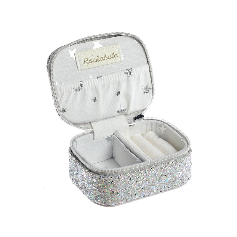 Rockahula Confetti Glitter Silver Jewellery Box