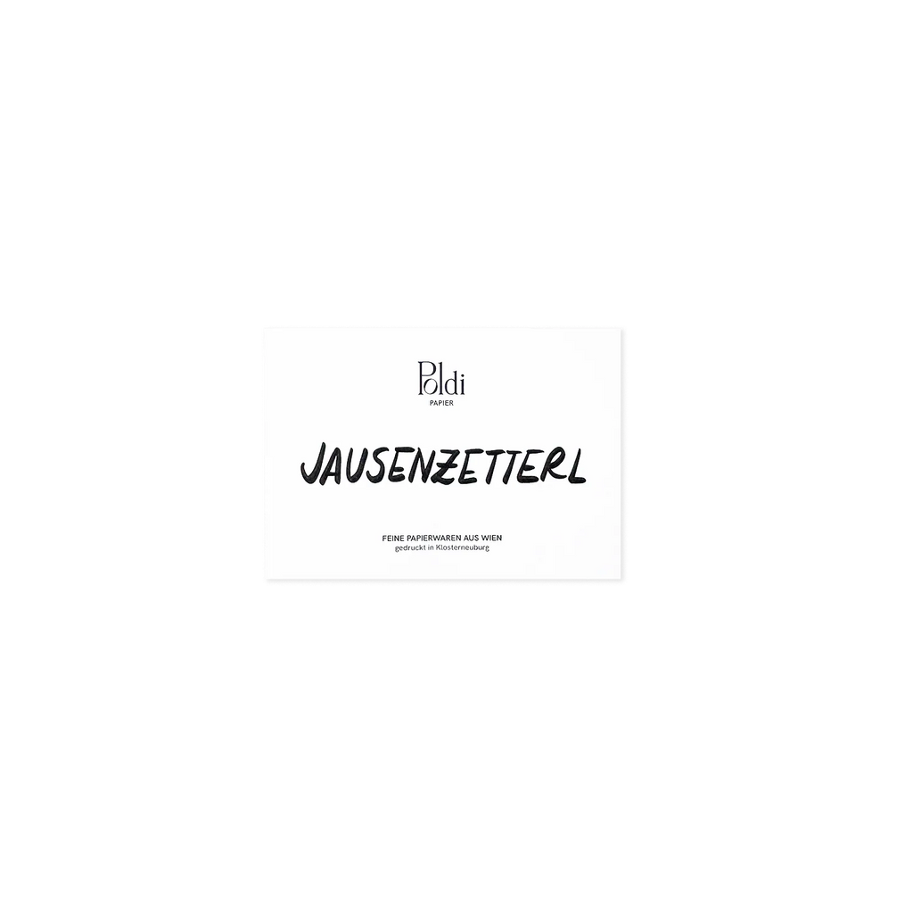 Poldi Papier Notizblock "Jausenzetterl"