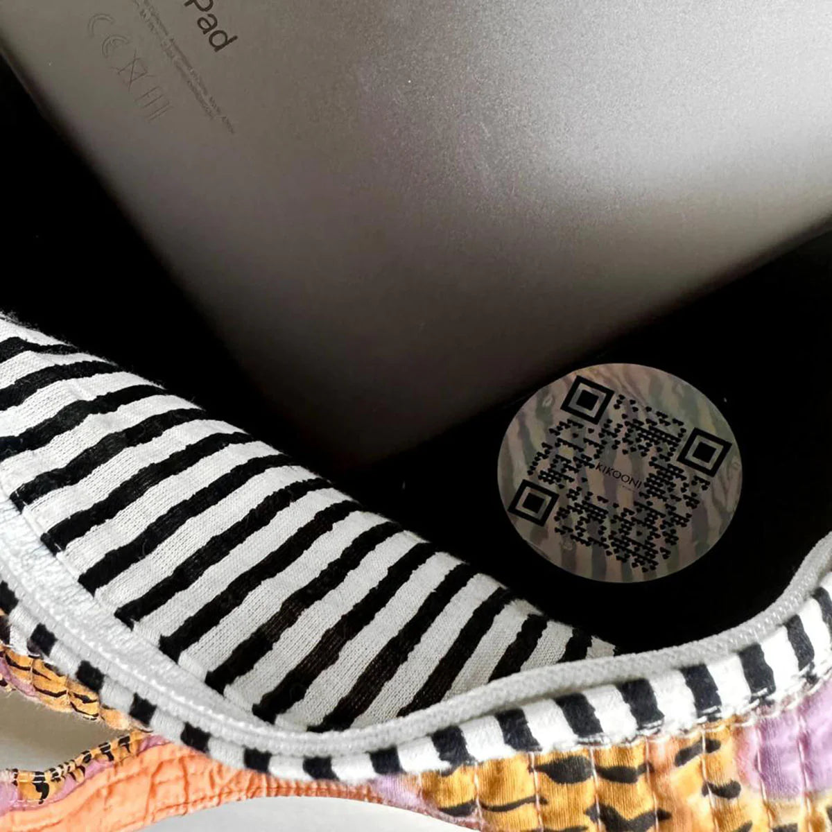 Handgemachte Baumwolltasche „Poppy Tiger Peach Fusion"