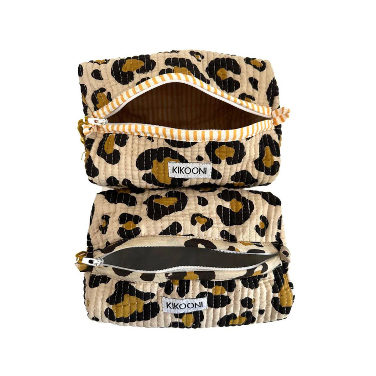 Handgemachte kleine Kosmetiktasche „Oh Leo"