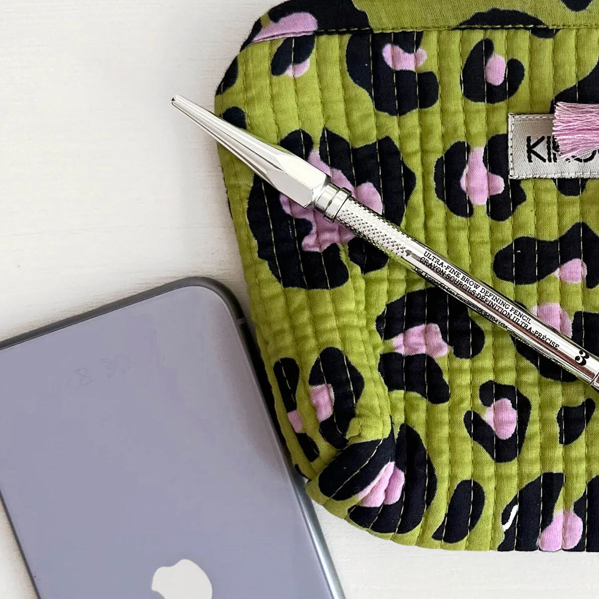 Handgemachte Mini-Tasche „Oh Leo Cosmic Green"