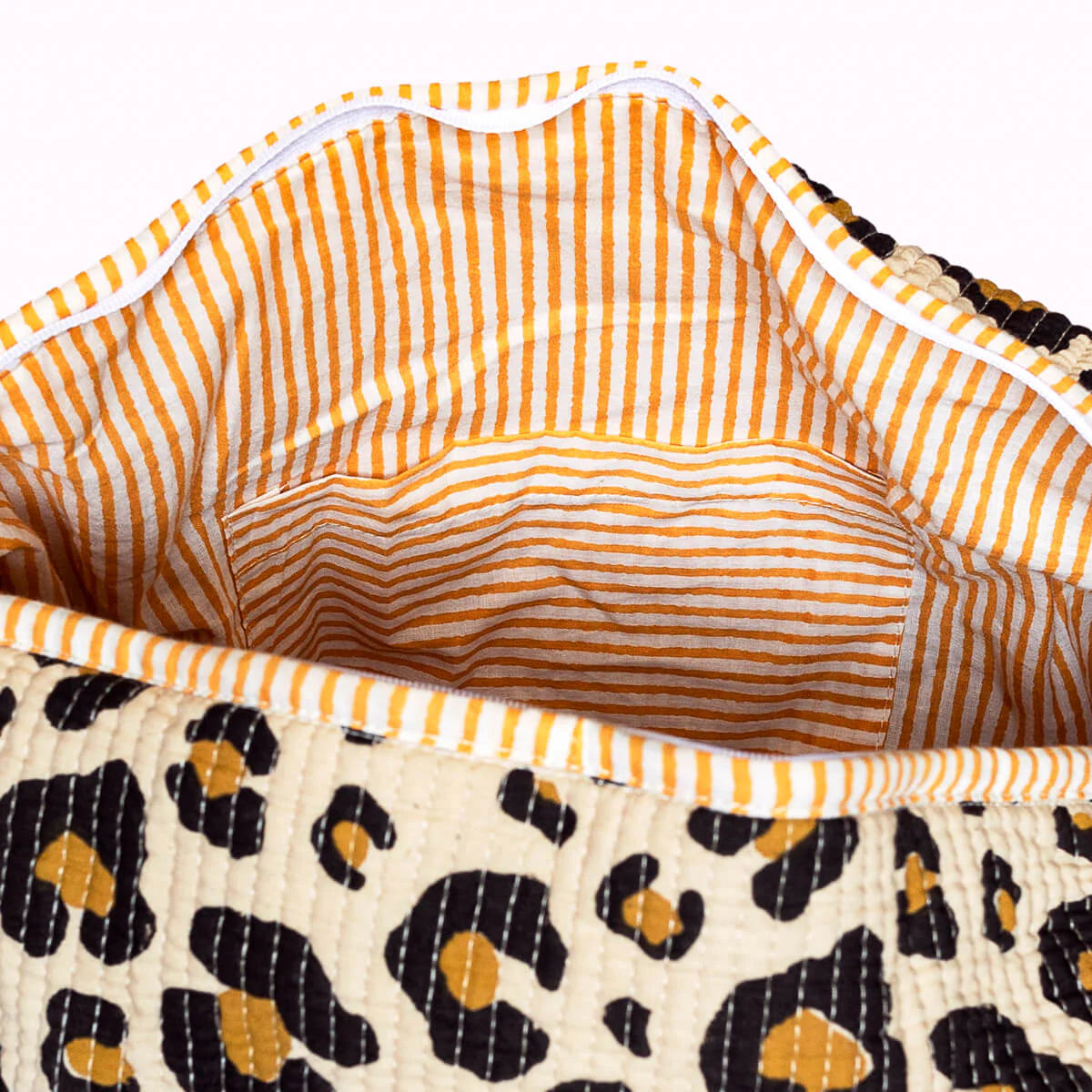 Handgemachte Baumwolltasche „Oh Leo"