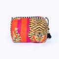 Kikooni handgemachte kleine Kosmetiktasche „Poppy Tiger"