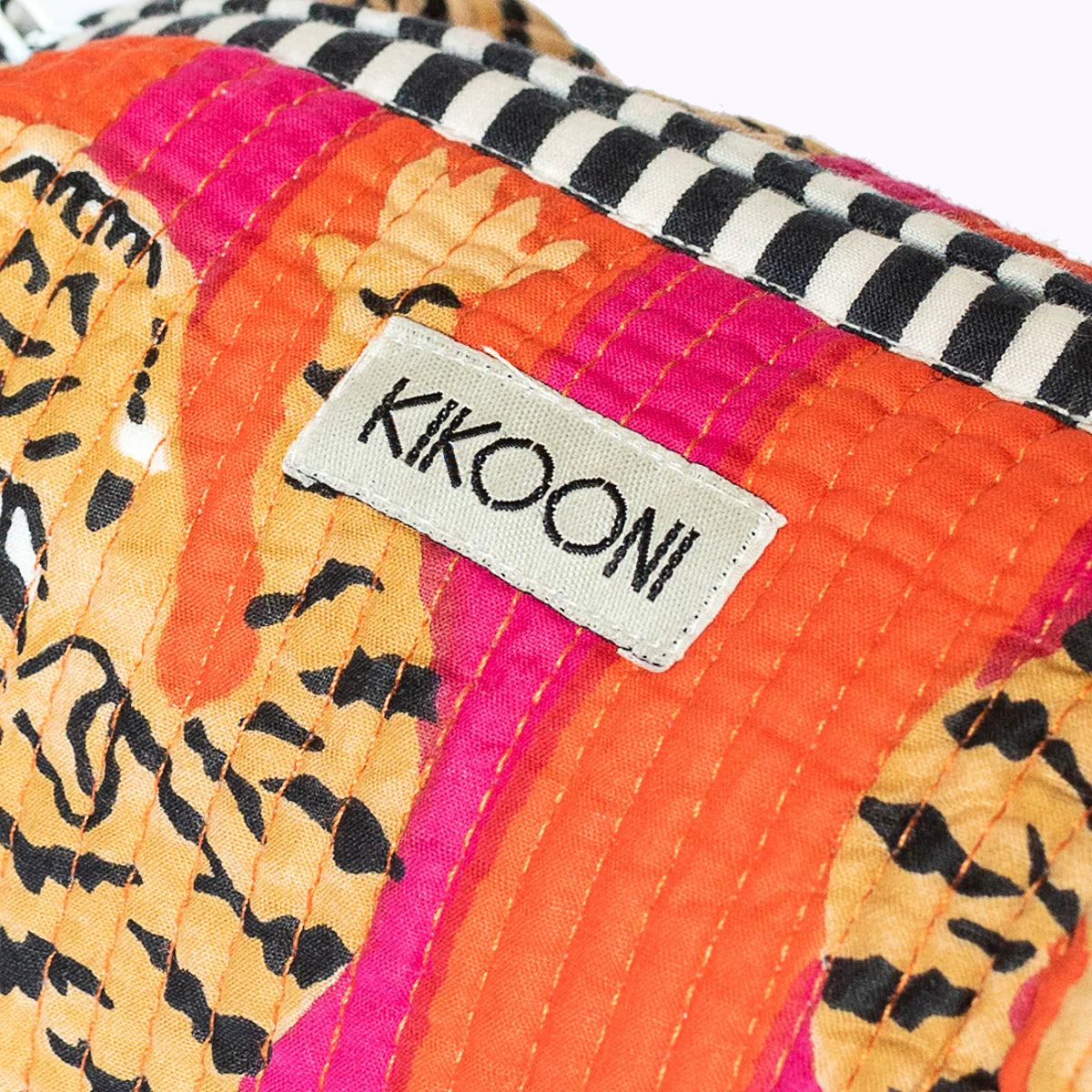 Kikooni handgemachte kleine Kosmetiktasche „Poppy Tiger"