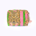 Handgemachte kleine Kosmetiktasche „Poppy Tiger Candy"