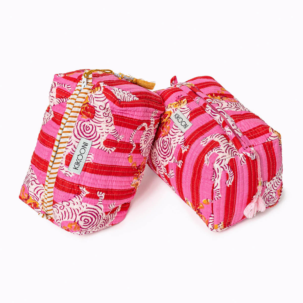 Kikooni handgemachte kleine Kosmetiktasche „Mysty Dragon Love"