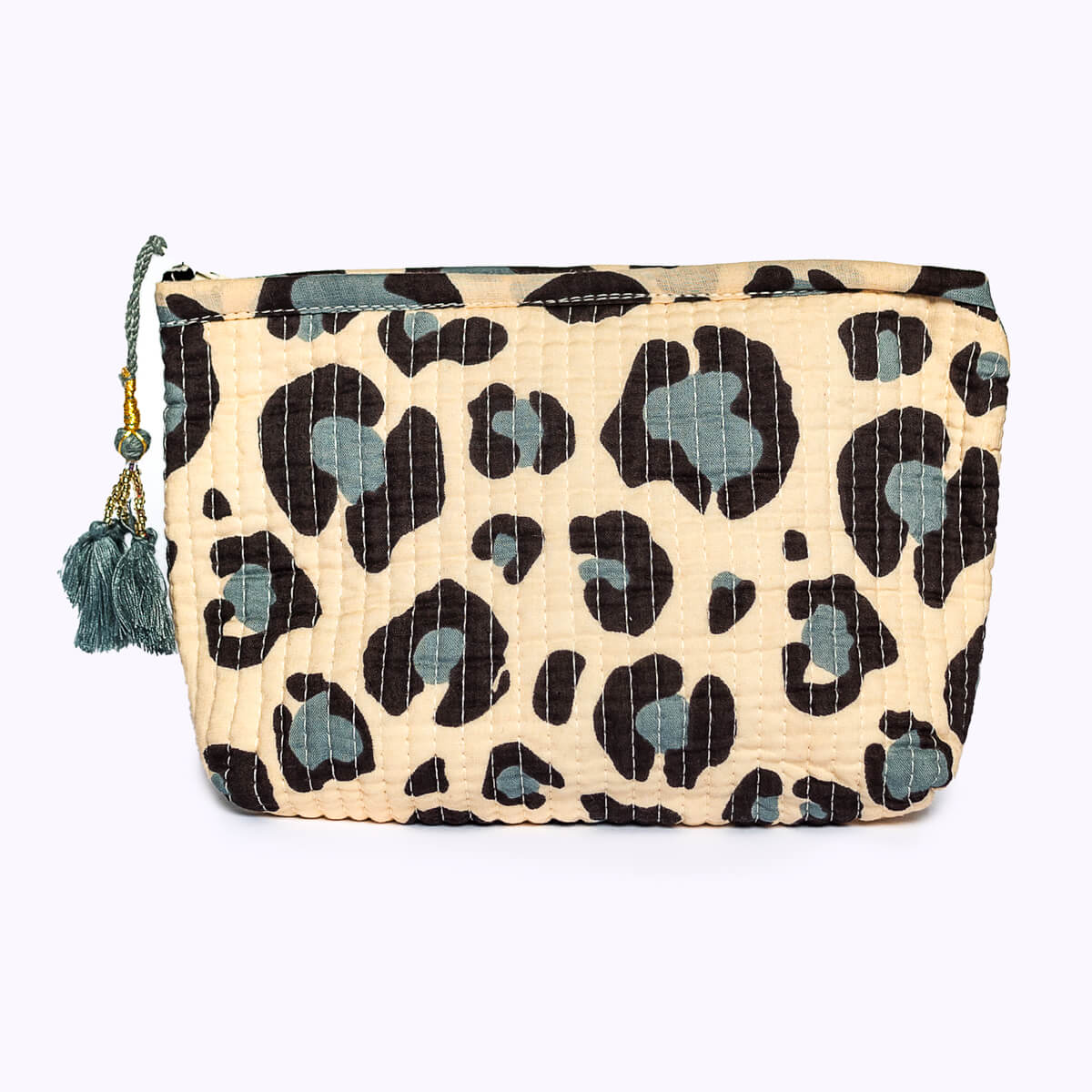 Handgemachte Mini-Tasche „Blue Leo"