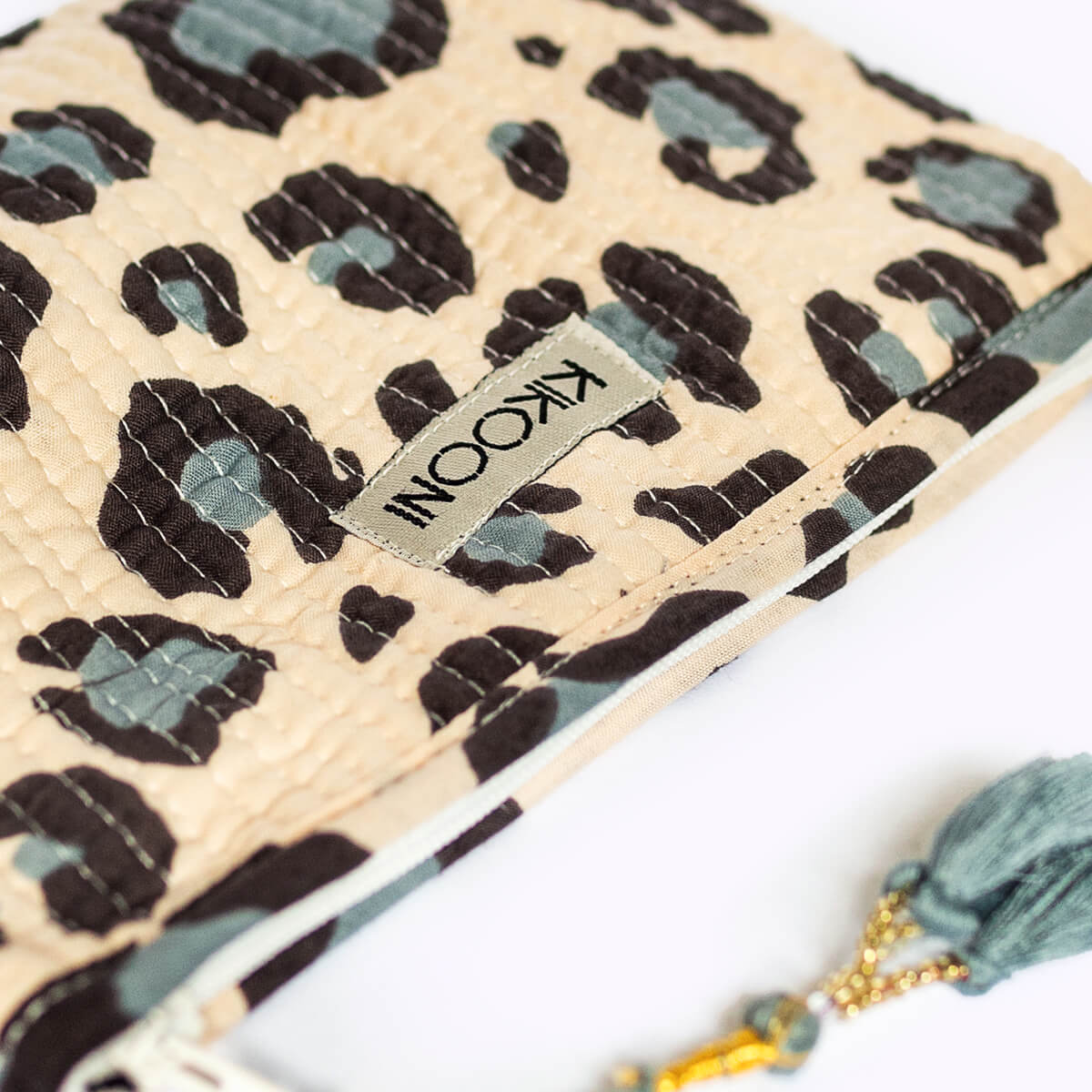 Handgemachte Mini-Tasche „Blue Leo"