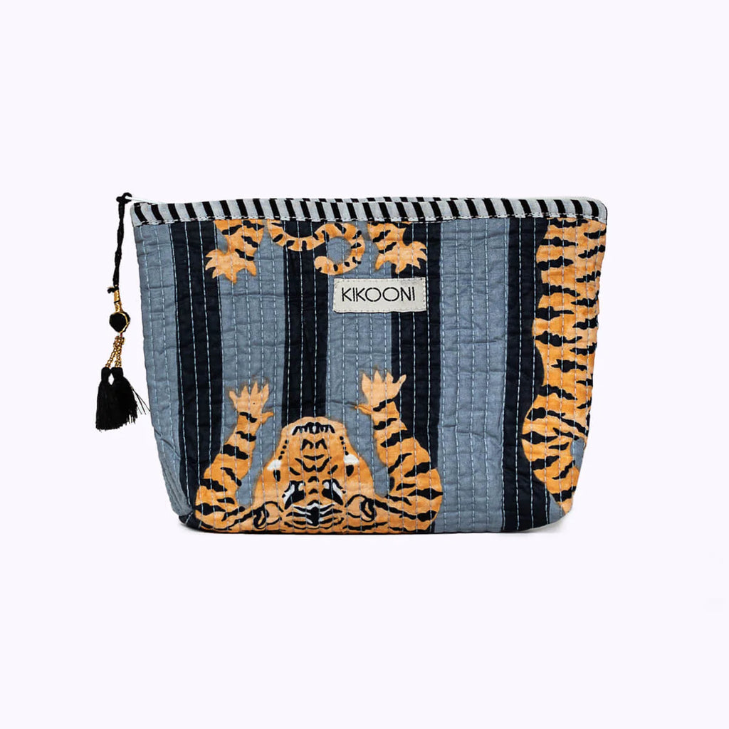 Handgemachte Mini-Tasche „Poppy Tiger Black"