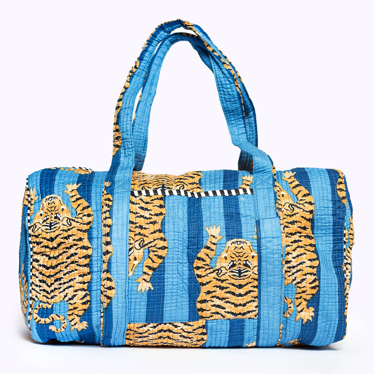 Handgemachte Baumwolltasche „Poppy Tiger Ocean"