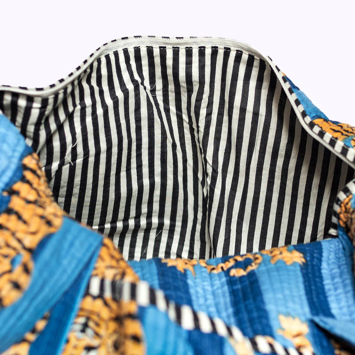 Handgemachte Baumwolltasche „Poppy Tiger Ocean"