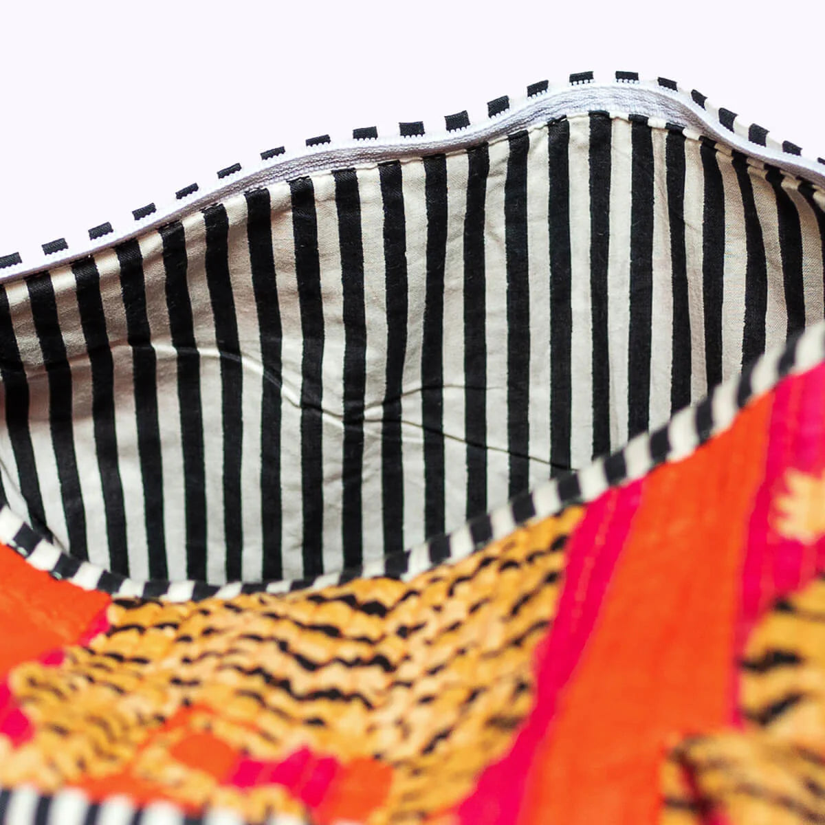 Kikooni handgemachte Baumwolltasche „Poppy Tiger“