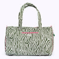 Kikooni handgemachte Baumwolltasche „Desert Zebra" gelb