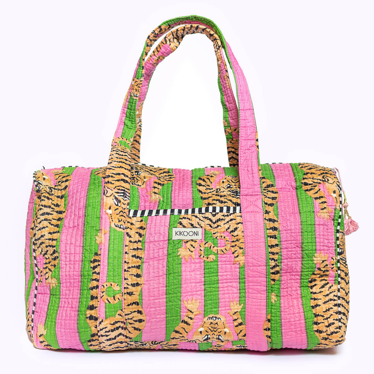 Handgemachte Baumwolltasche „Poppy Tiger Candy"