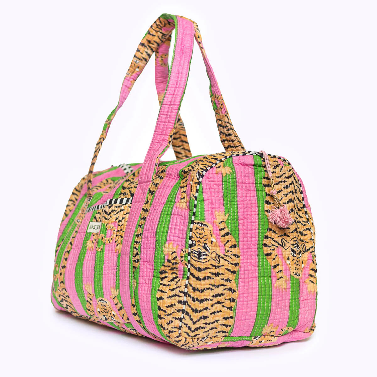 Handgemachte Baumwolltasche „Poppy Tiger Candy"