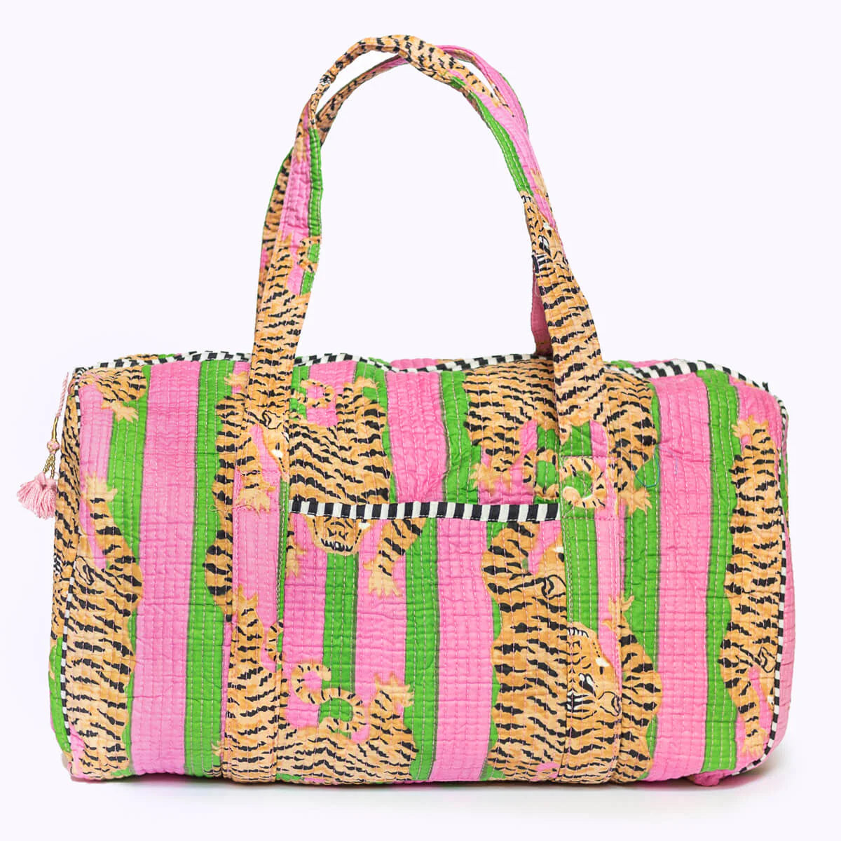 Handgemachte Baumwolltasche „Poppy Tiger Candy"