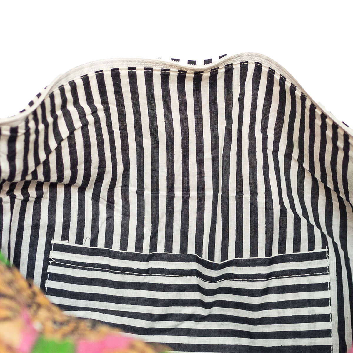 Handgemachte Baumwolltasche „Poppy Tiger Candy"