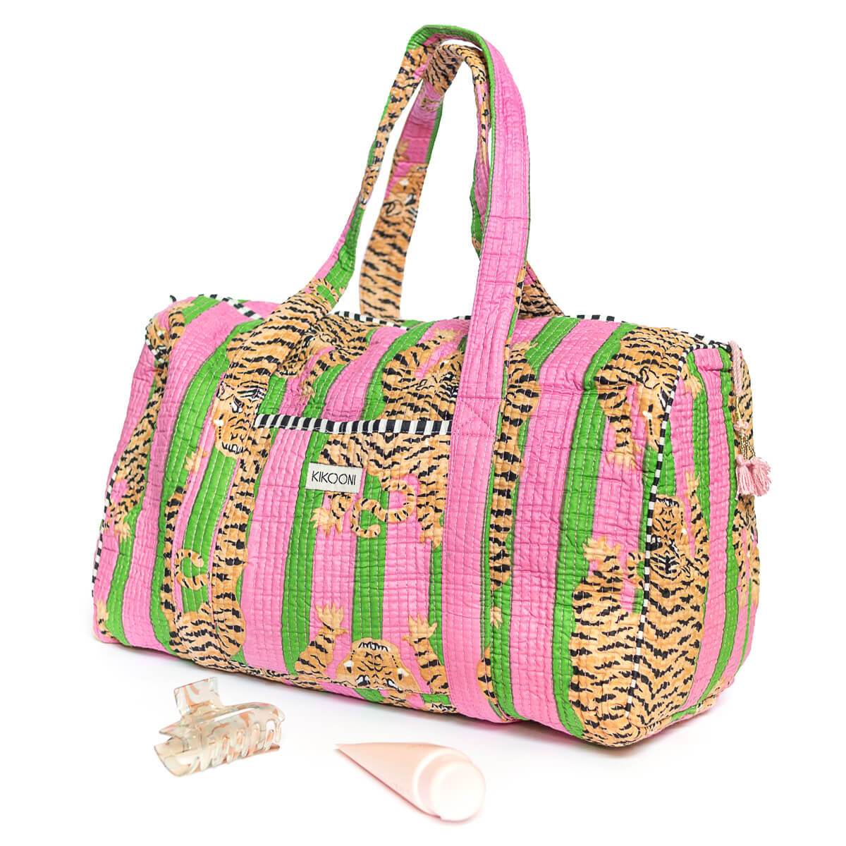 Handgemachte Baumwolltasche „Poppy Tiger Candy"