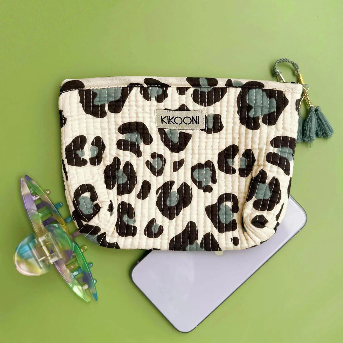 Handgemachte Mini-Tasche „Blue Leo"