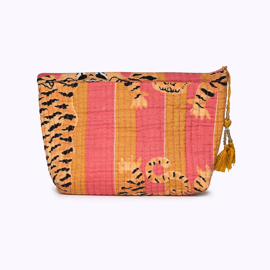 Handgemachte Mini-Tasche „Poppy Tiger Sunset"