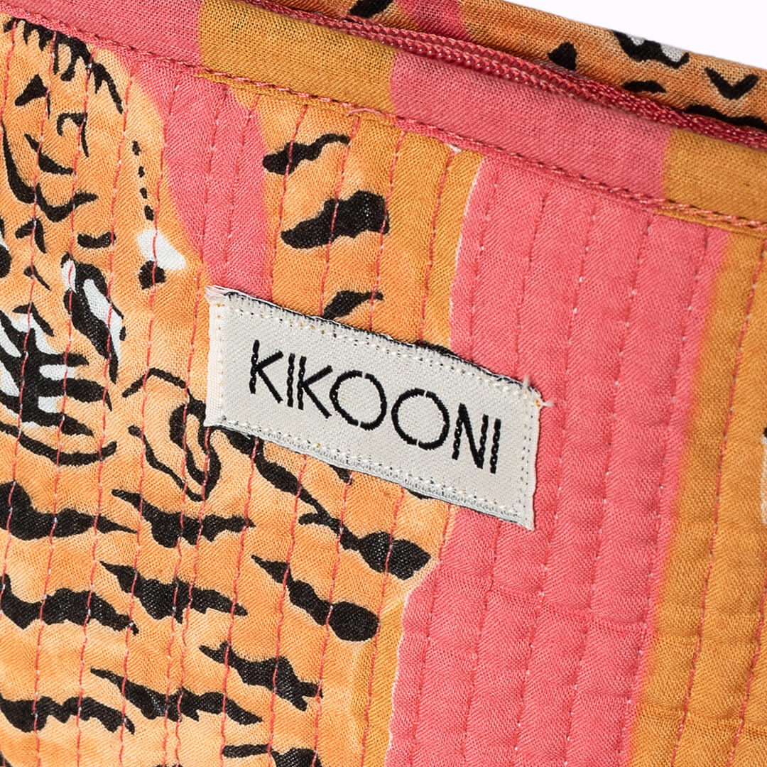 Handgemachte Mini-Tasche „Poppy Tiger Sunset"