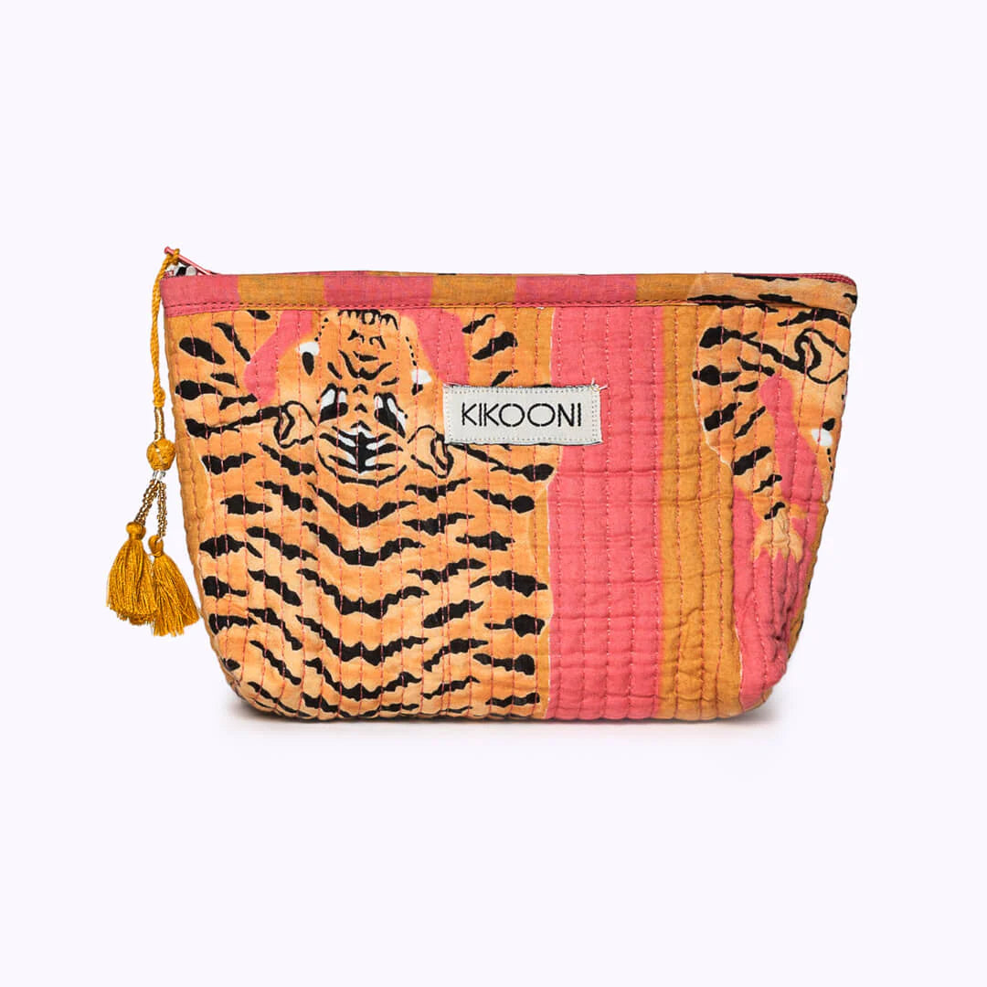 Handgemachte Mini-Tasche „Poppy Tiger Sunset"