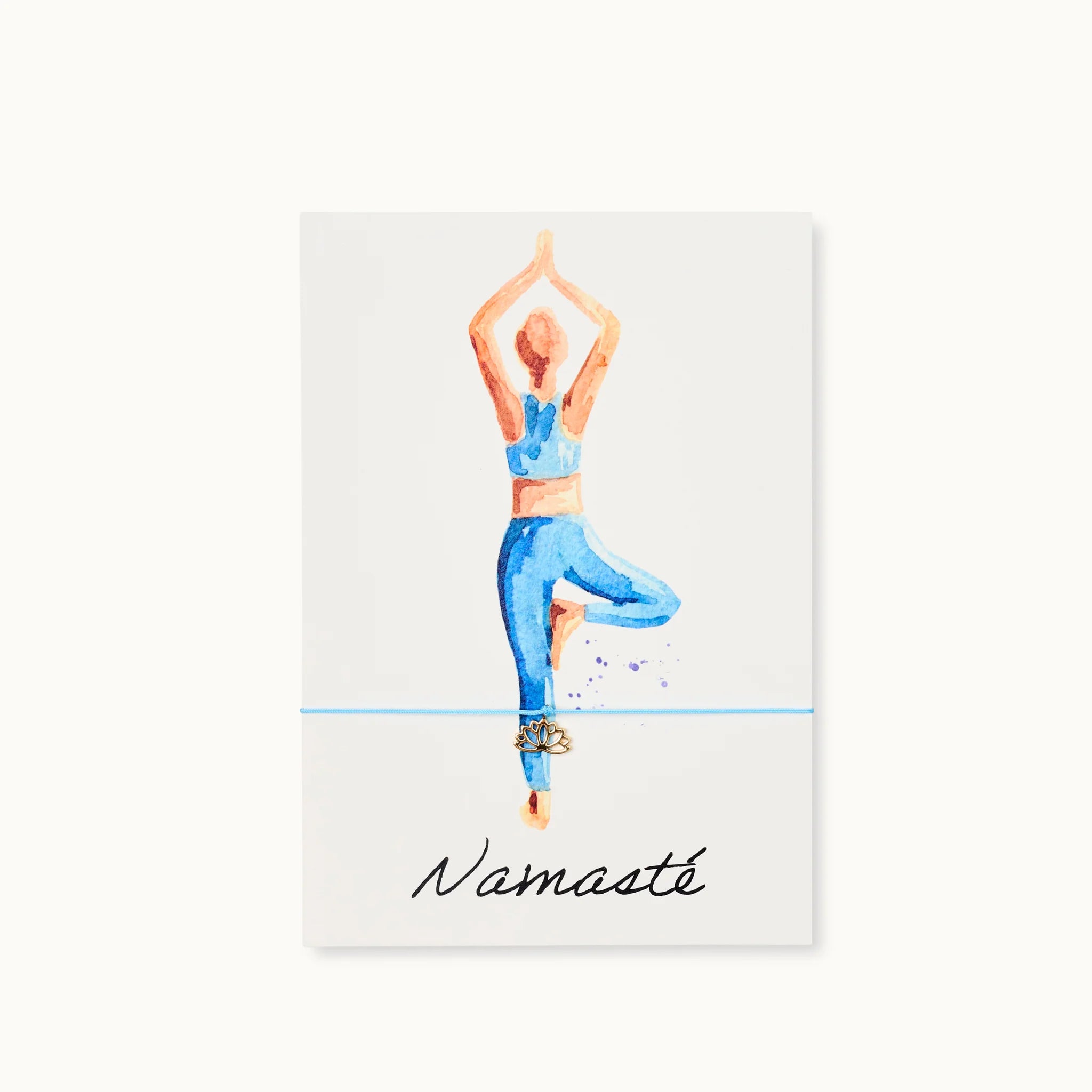by Vivi Grußkarte mit Armband - Namasté