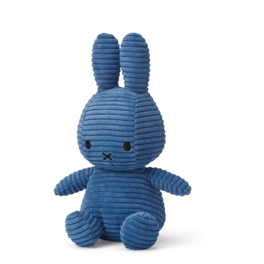 Miffy ECO Sitting Corduroy Kobalt Blue 23 cm