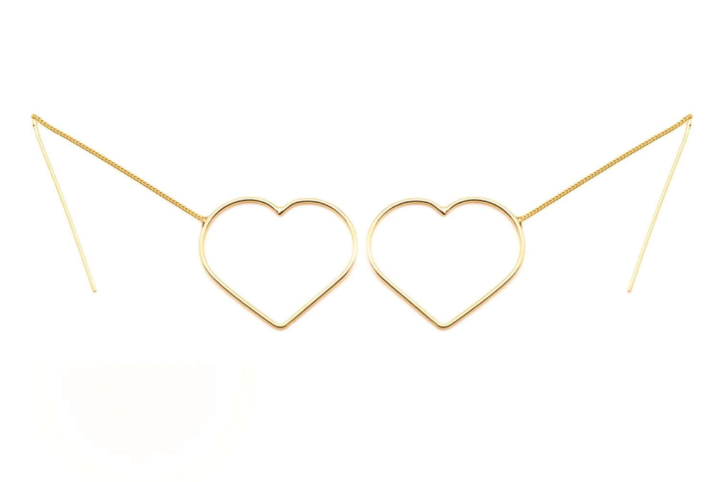 Schmückstück Ohrringe Loop Heart Medium