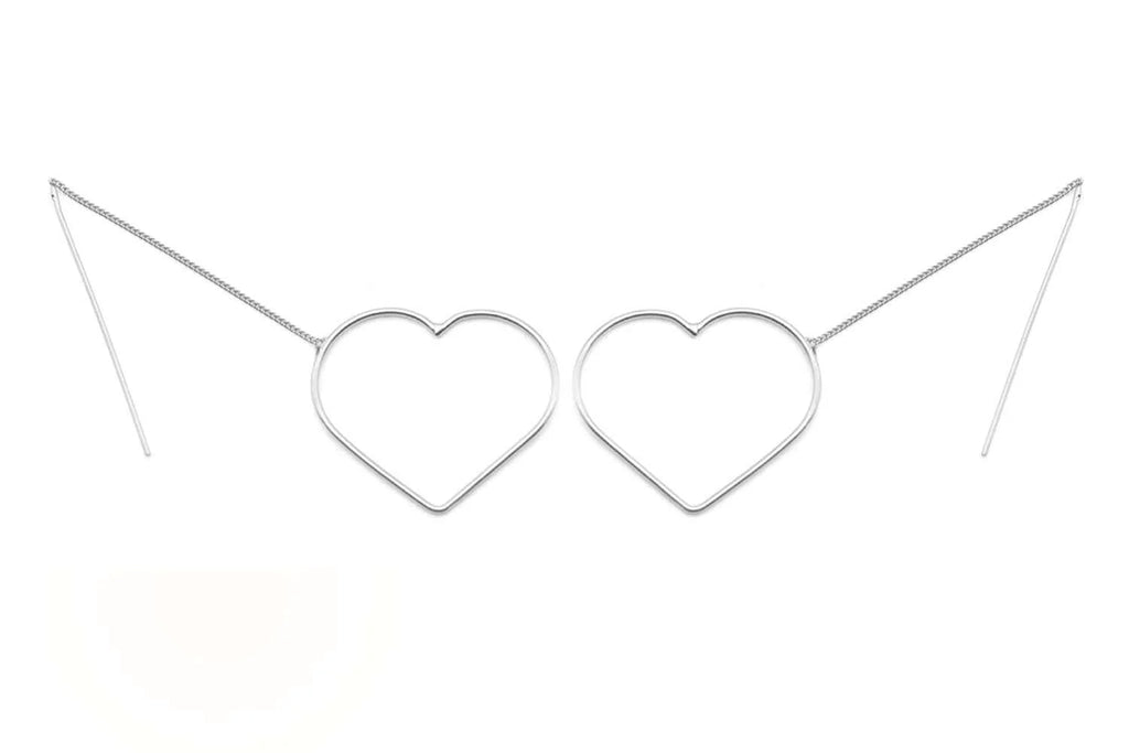 Schmückstück Ohrringe Loop Heart Medium