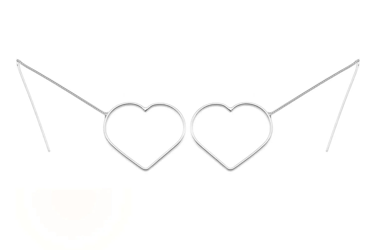 Schmückstück Ohrringe Loop Heart Medium