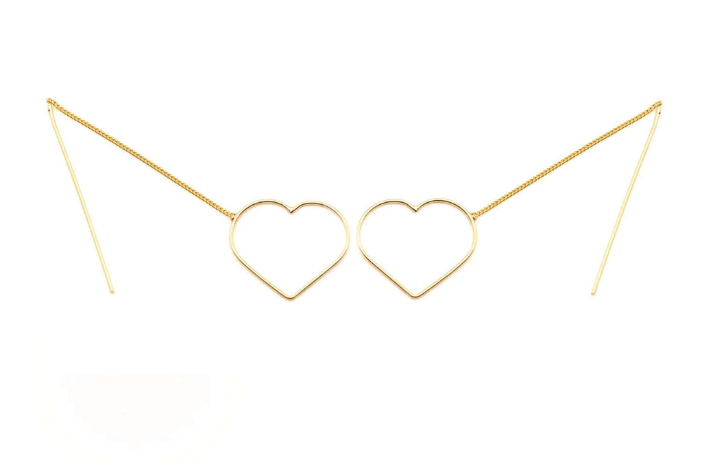 Schmückstück Ohrringe Loop Heart Small