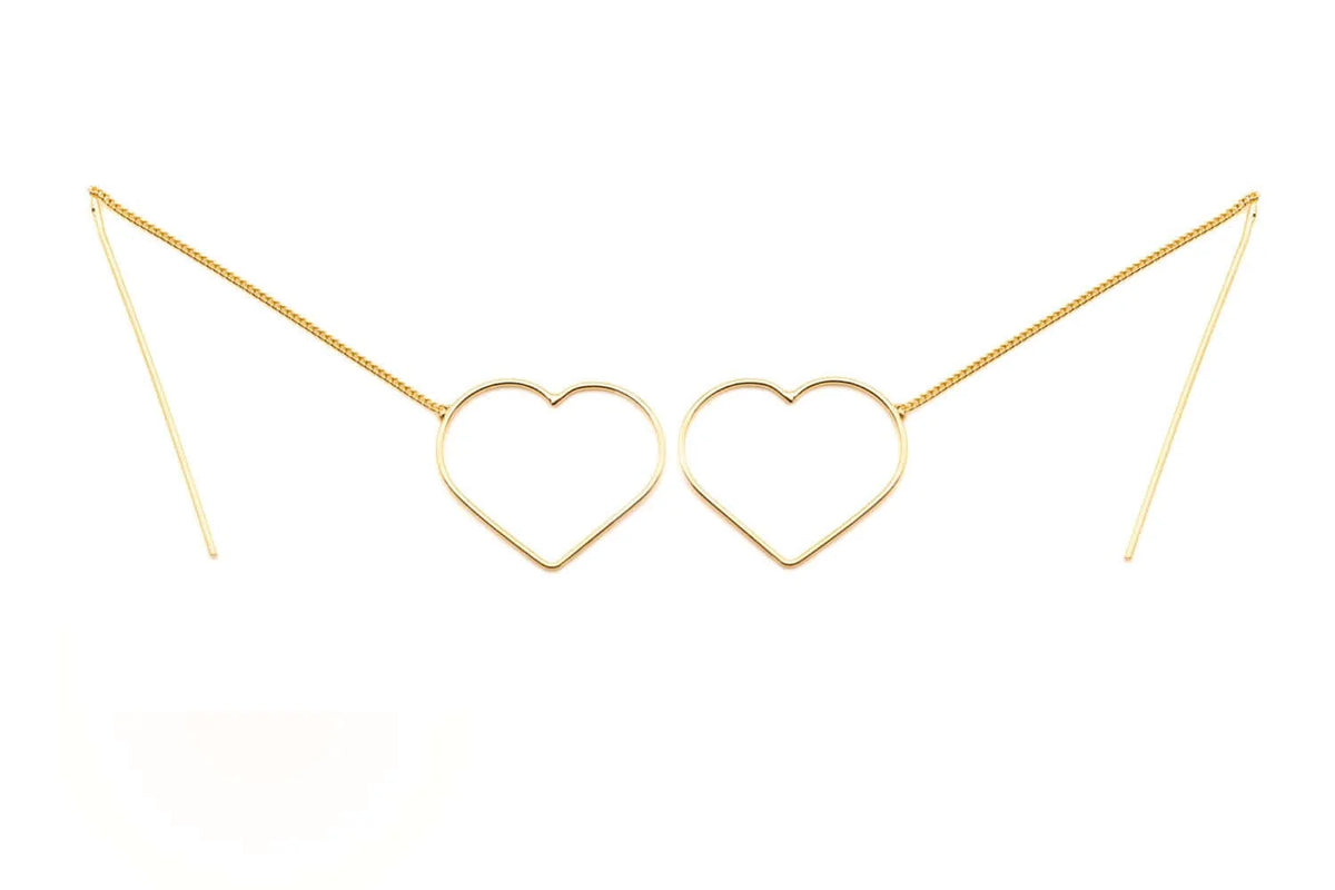Schmückstück Ohrringe Loop Heart Small