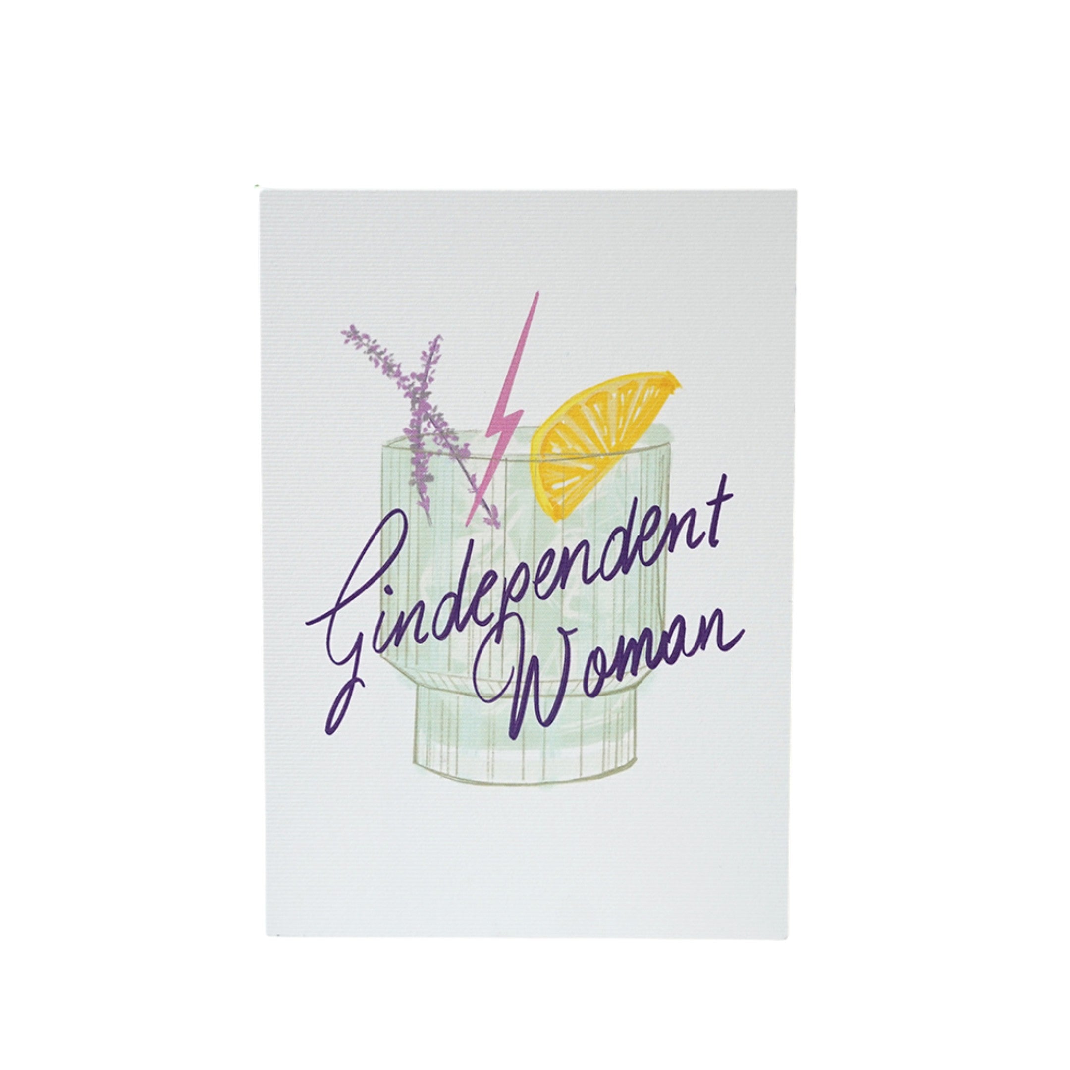 Poldi Papier Faltkarte mit Kuvert "Gindependent Woman" A6